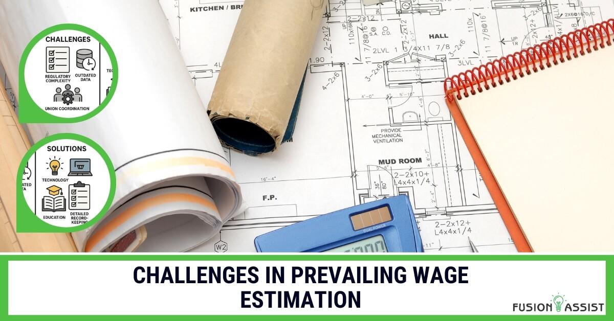 Common challenges in prevailing wage estimation for public construction projects including regulatory complexity, data accuracy, and labor fluctuations.