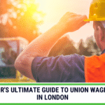 A construction contractor on a London site, representing the ultimate guide to union wage estimation for UK construction projects.