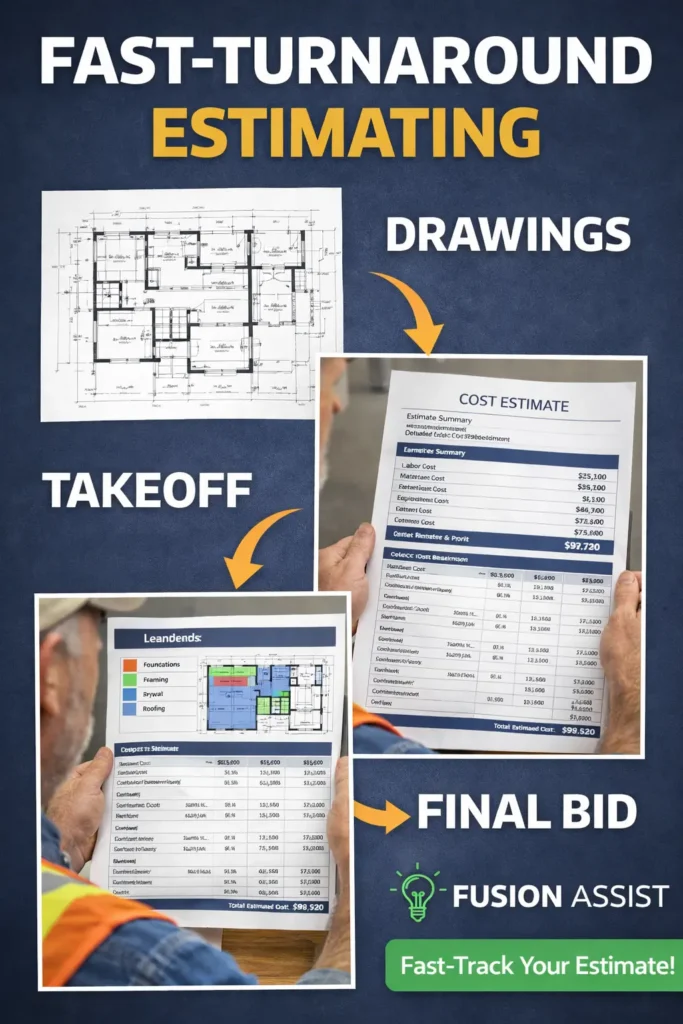 Fusion Assist estimating process highlights.